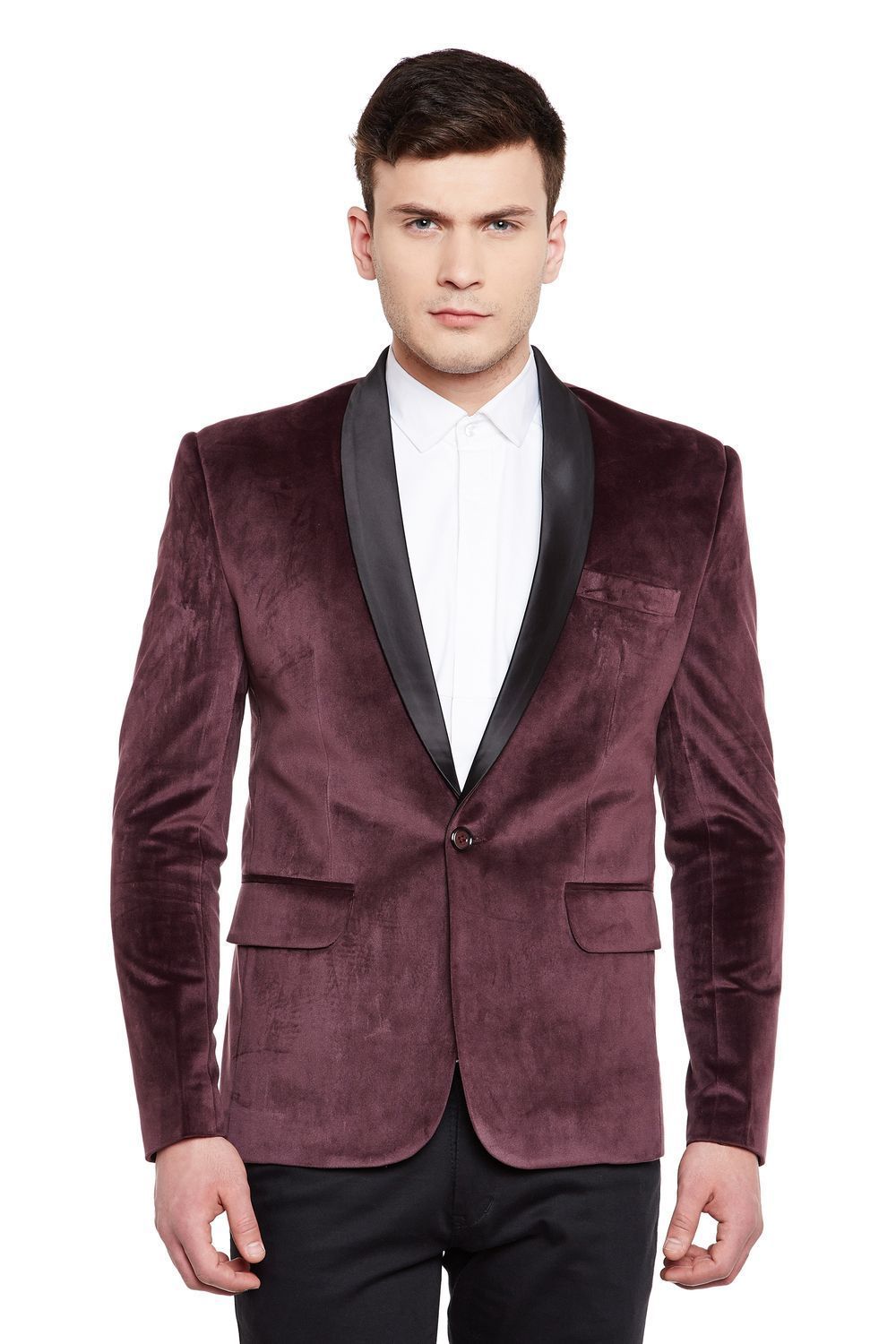 Wine velvet jacket mens sale
