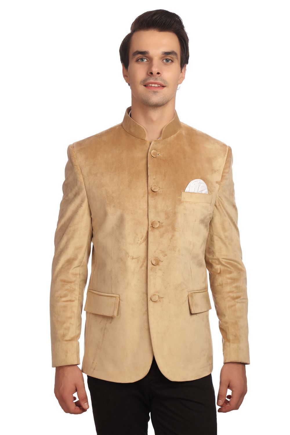 Wintage men's velvet grandad collar blazer outlet