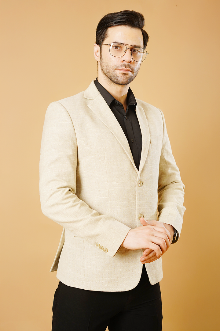 Linen Cream Blazer