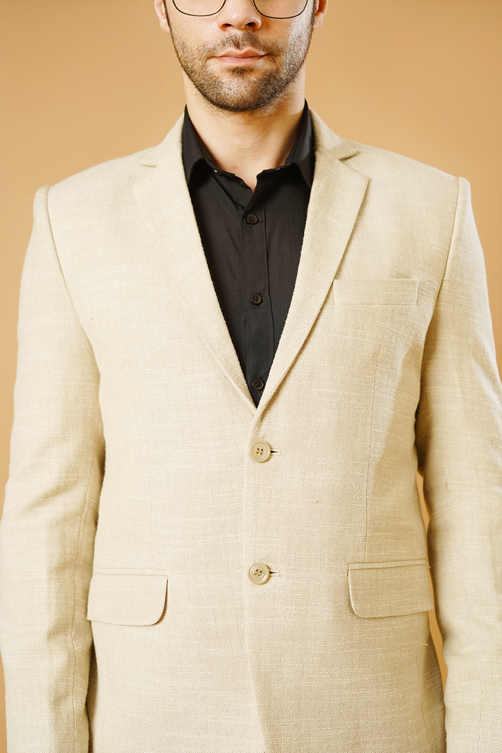 Linen Cream Blazer
