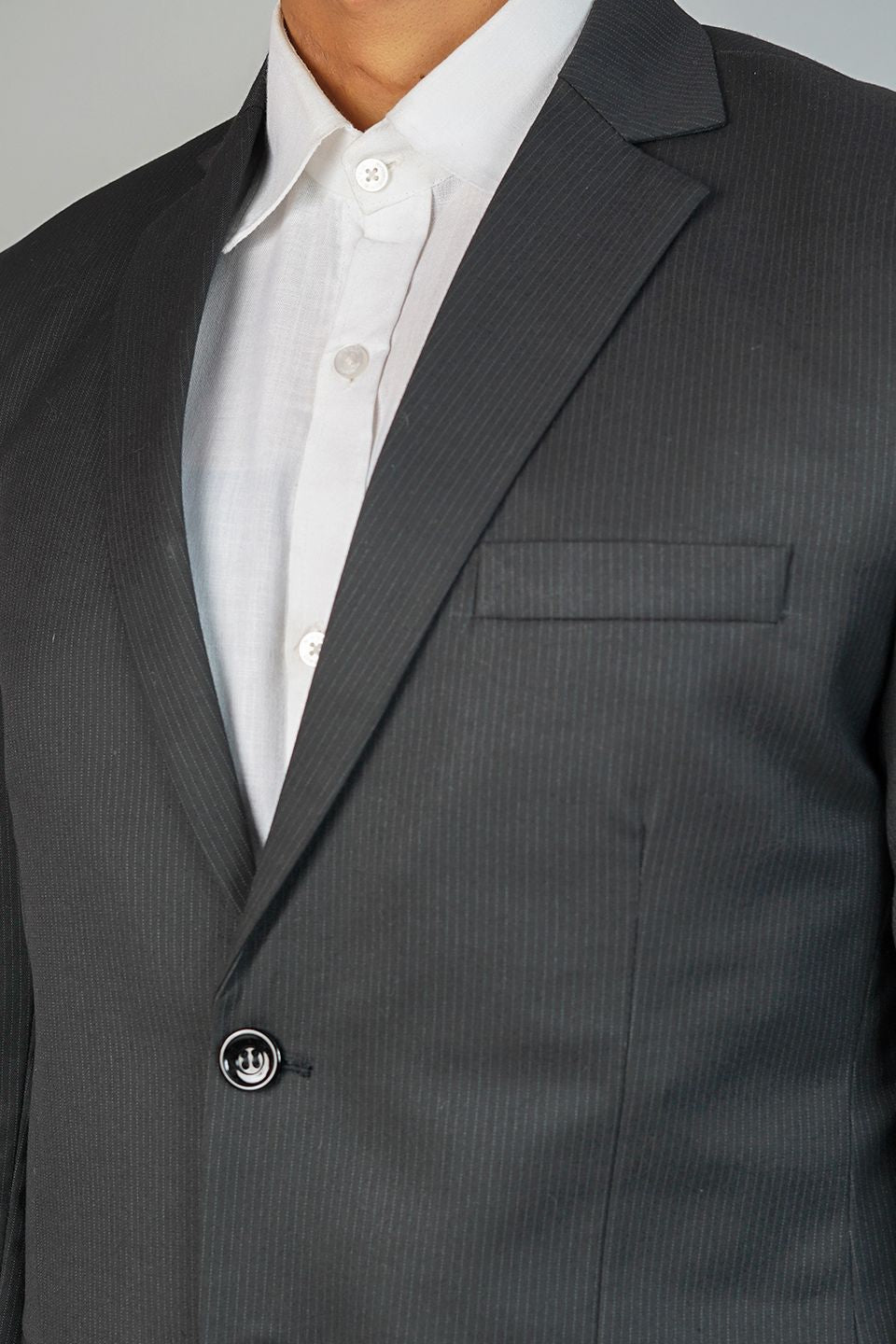 Poly Viscose Black Blazer