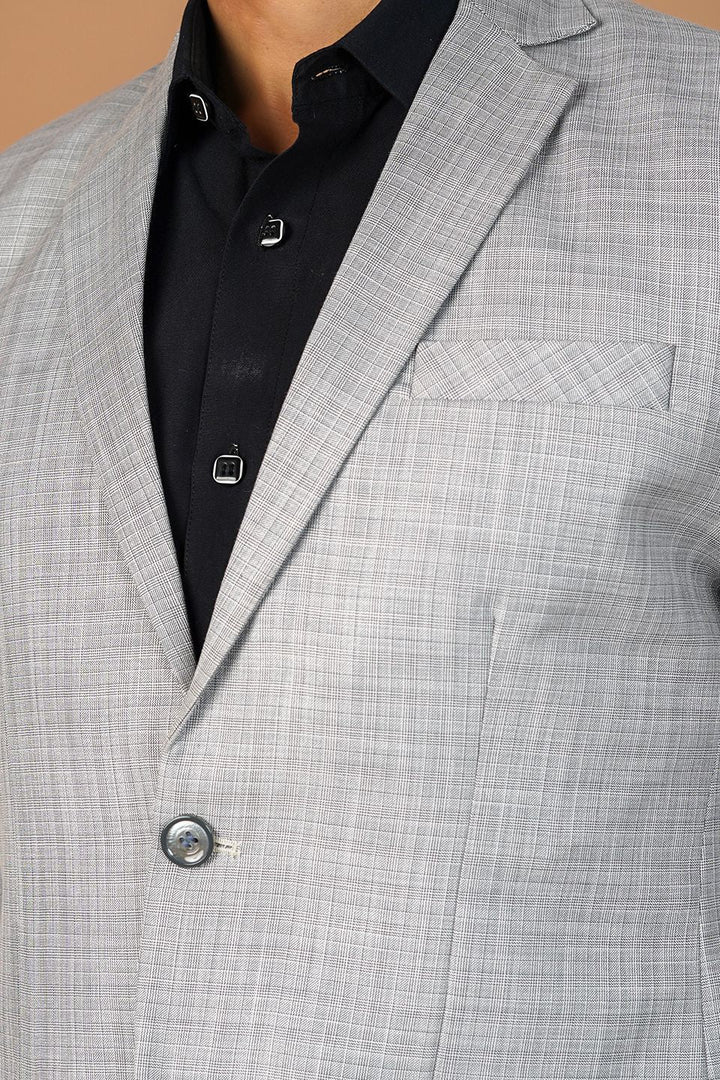Poly Viscose Silver Blazer