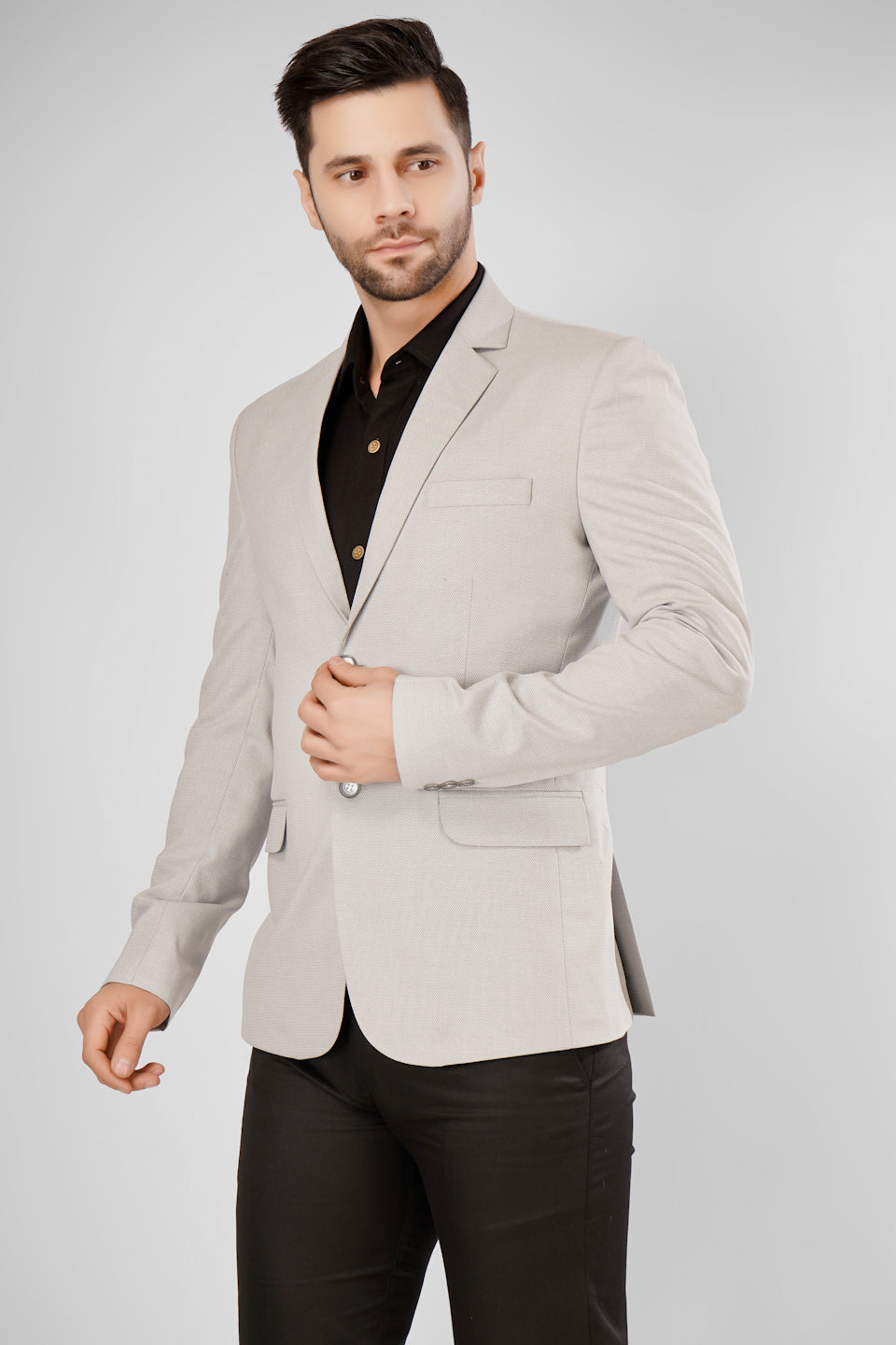 Polyester Cotton white Blazer