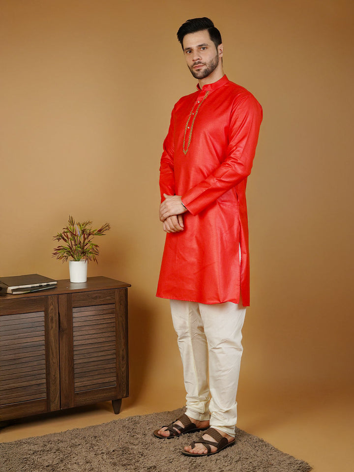 Ruby Silk Embroidery Redemb Kurta