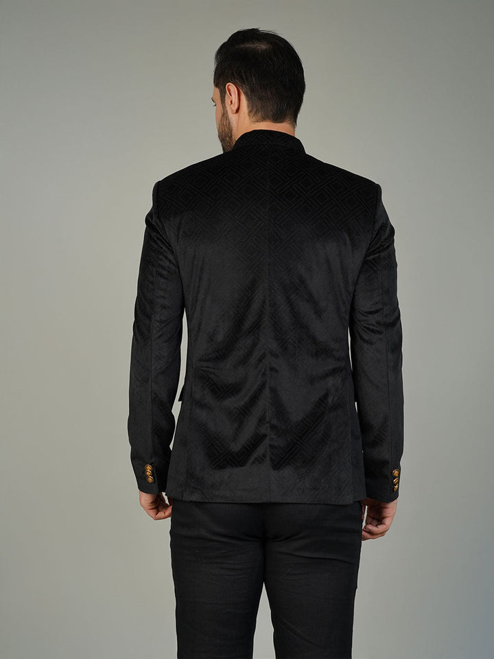Velvet Black Bandhgala