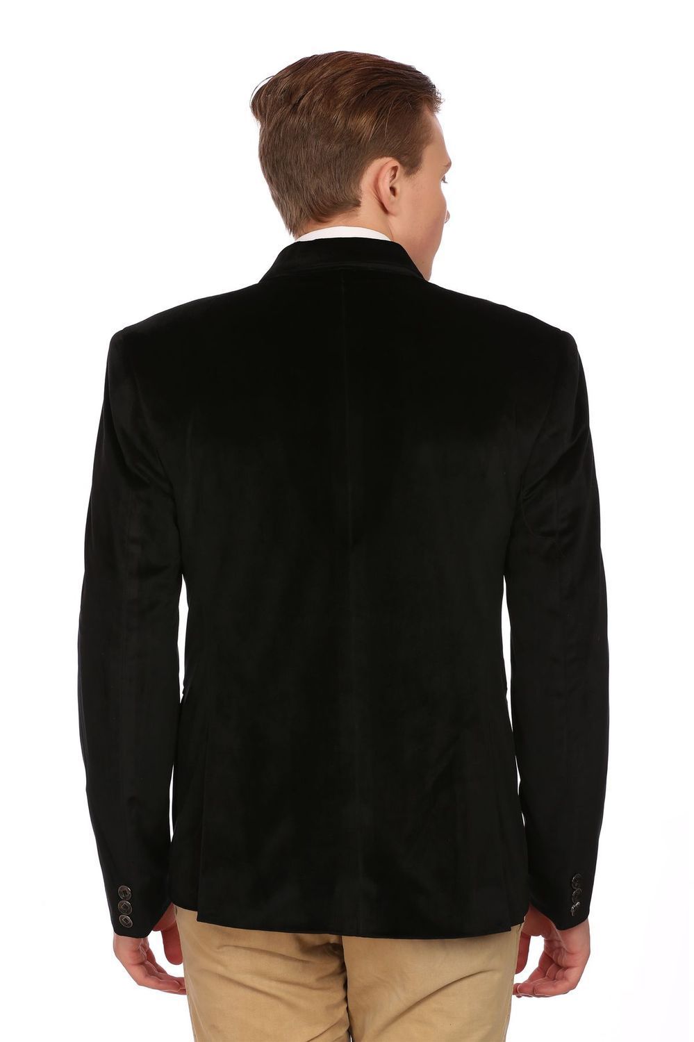 Gold Embroidered Black Blazer
