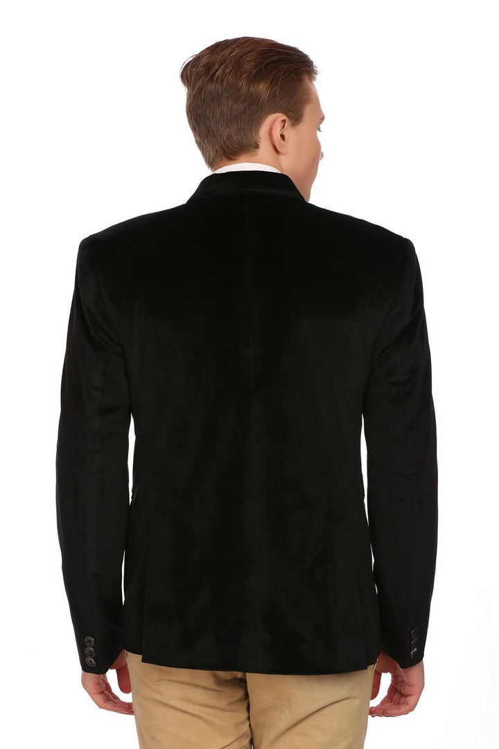 Gold Embroidered Black Blazer