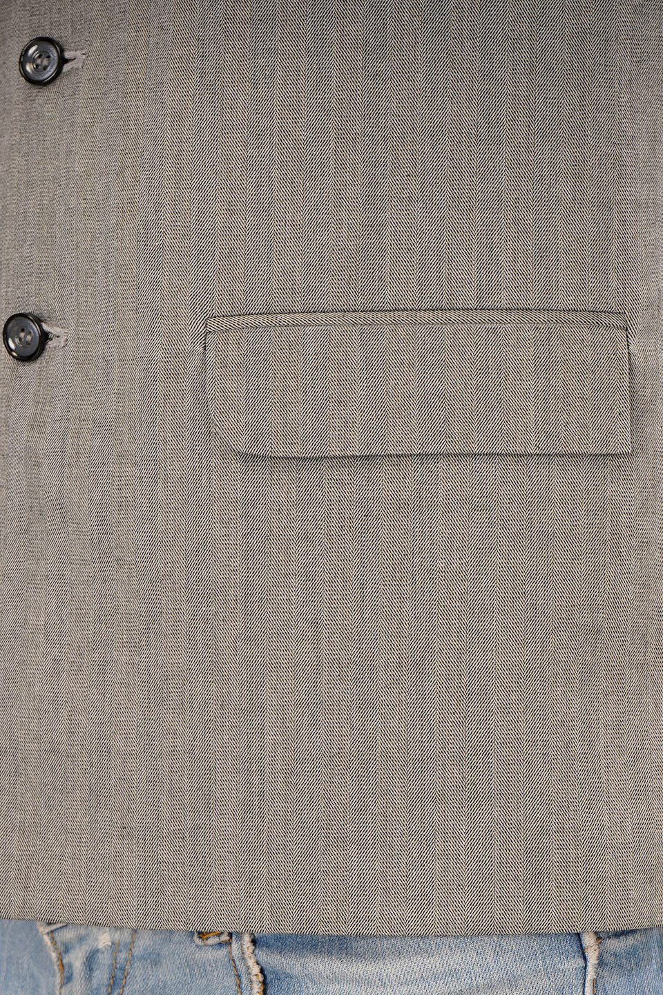 Polyester Cotton Brown Nehru Jacket