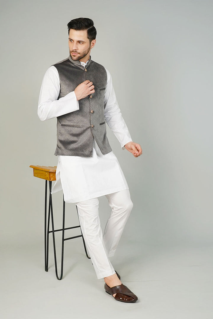 Velvet Grey Waistcoat