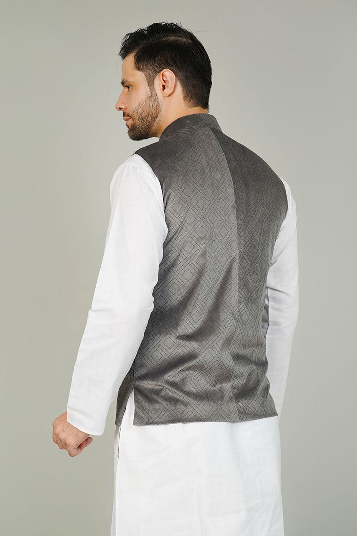 Velvet Grey Waistcoat