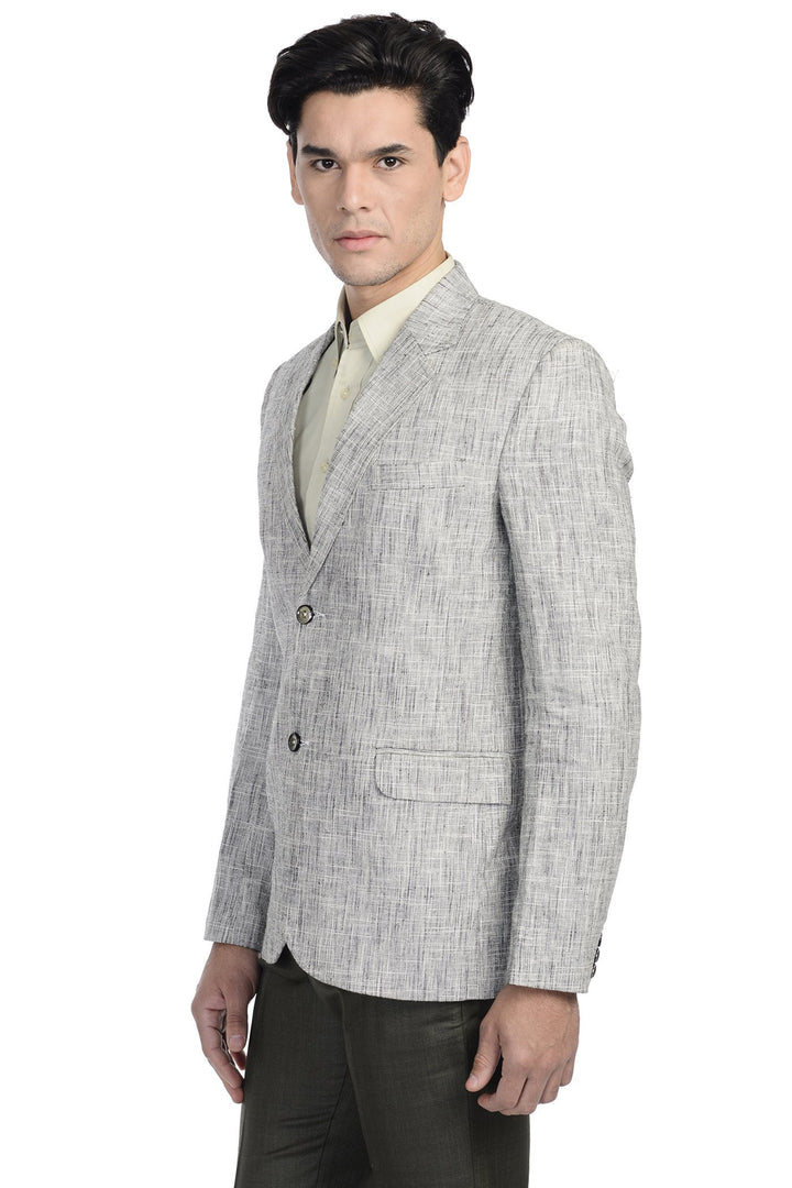 Linen Silver Blazer