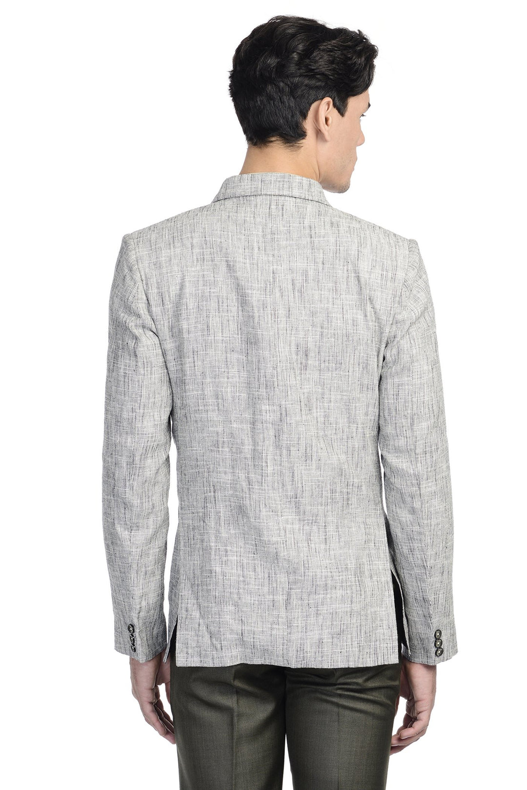 Linen Silver Blazer