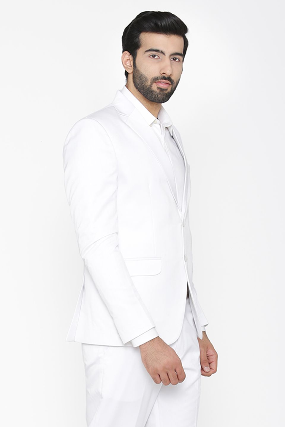 ジャケット WHITE COTTON BLAZER Soft Cotton Silk Jaden Jacket in White | JOSEPH GB