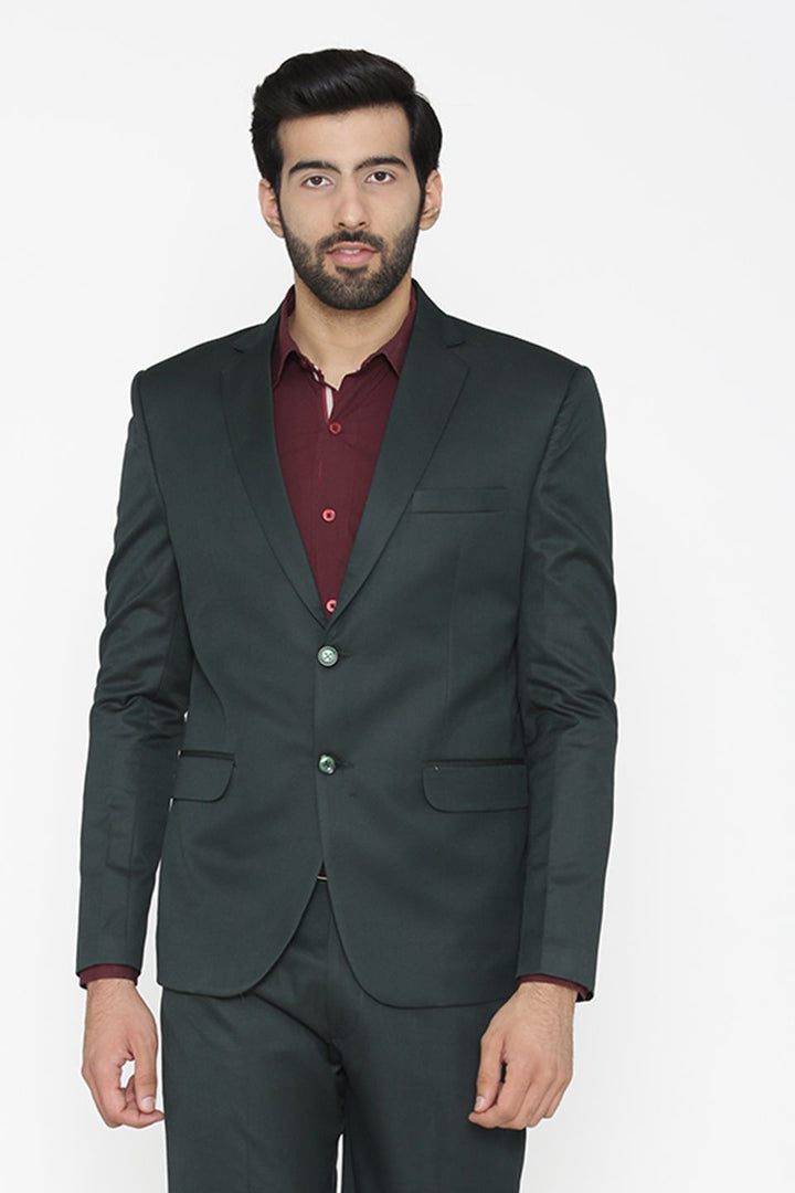 Polyester Cotton Green Blazer