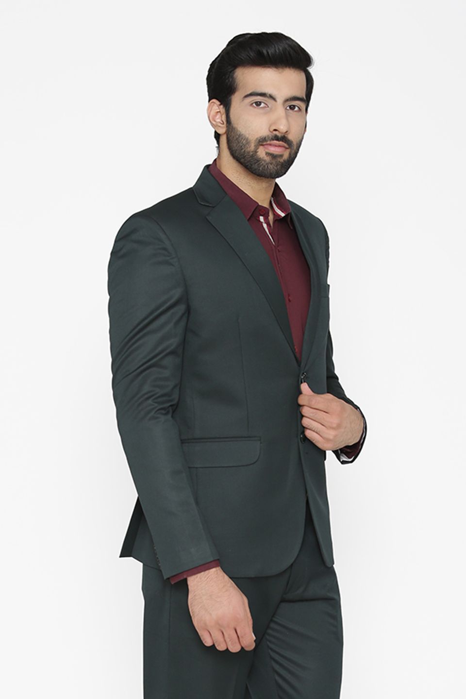 Polyester Cotton Green Blazer