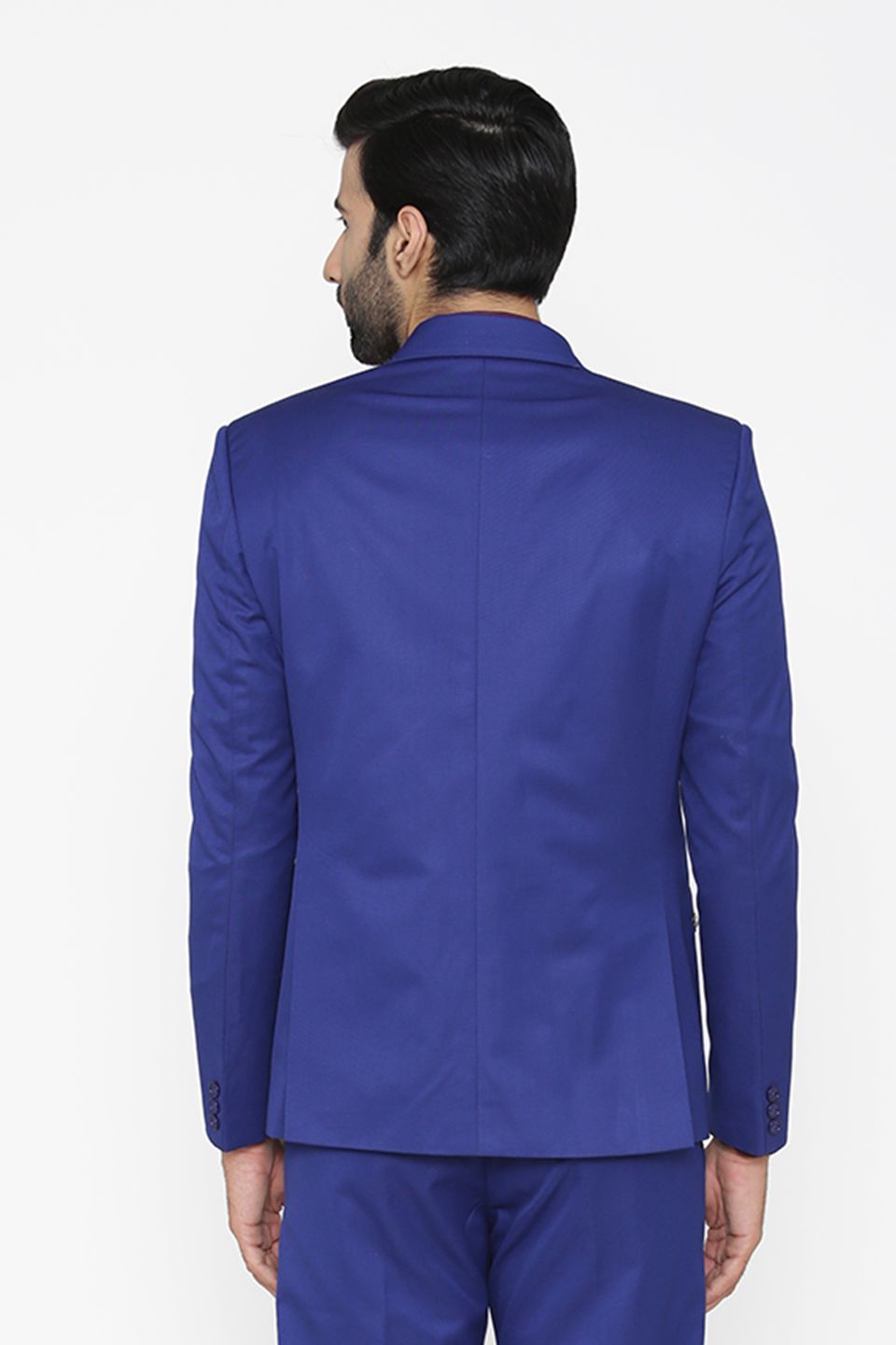 Polyester Cotton Blue Blazer