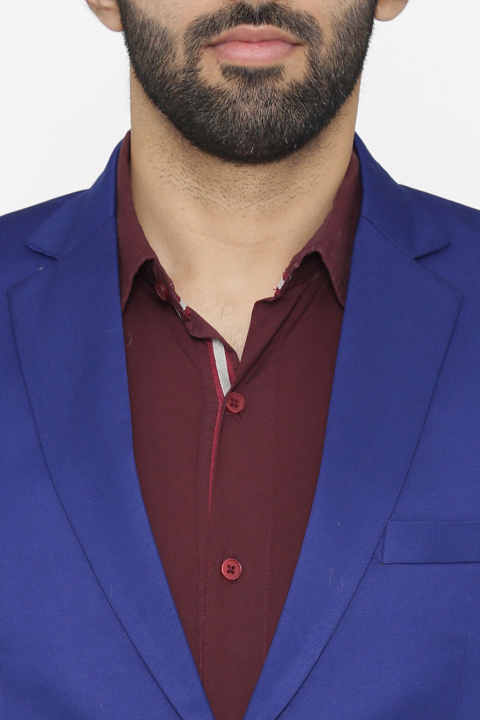 Polyester Cotton Blue Blazer