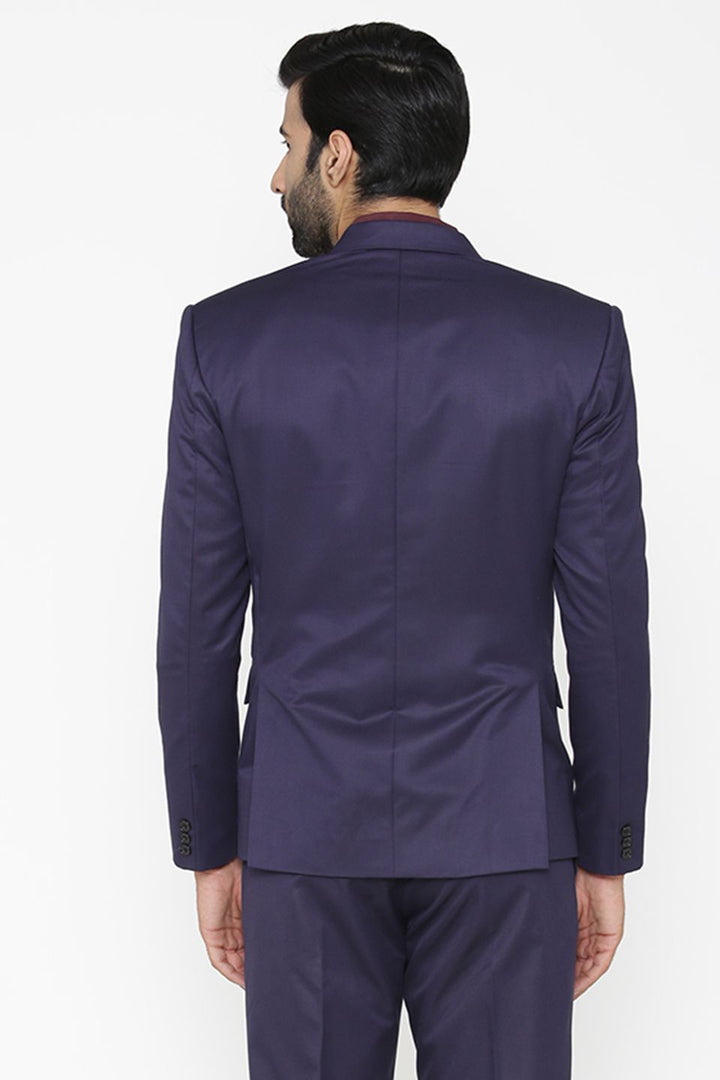 Polyester Cotton Blue Blazer