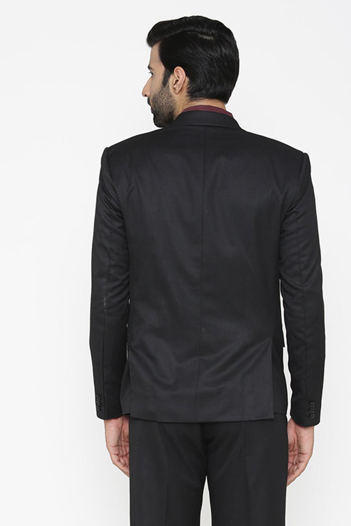 Polyester Cotton Black Blazer