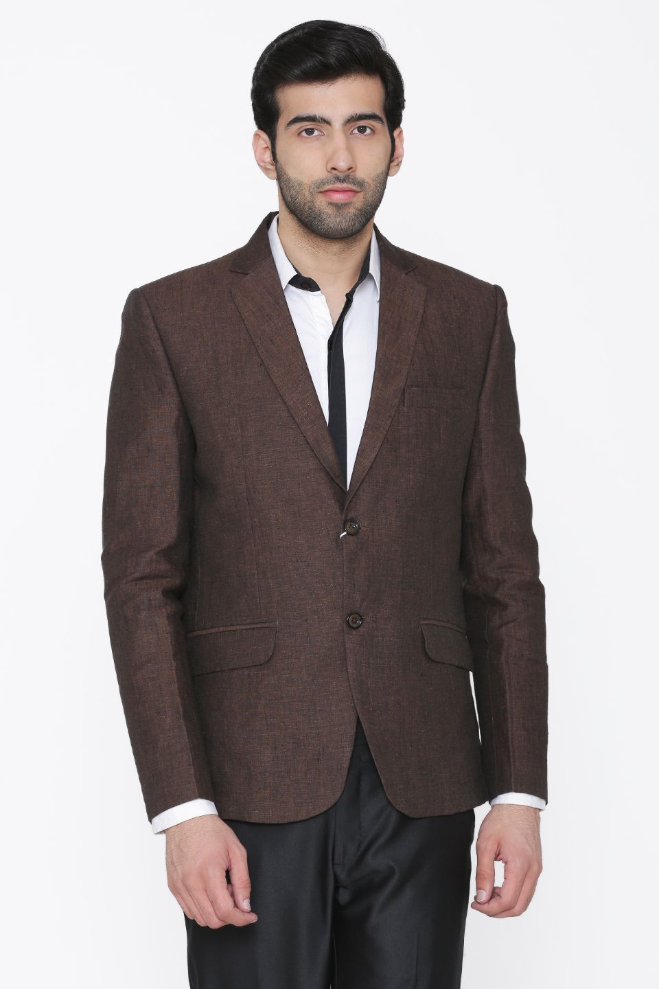 100% Linen Brown Blazer