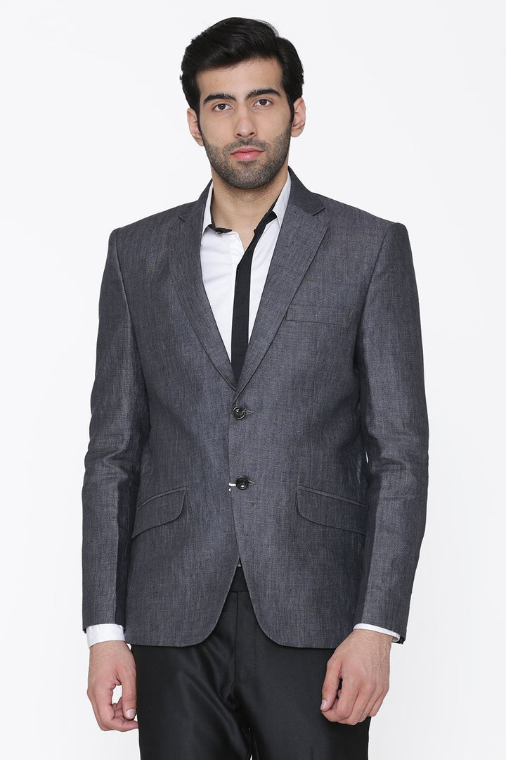 100% Linen Grey Blazer