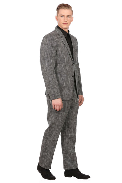 Linen Black 3pc Suit