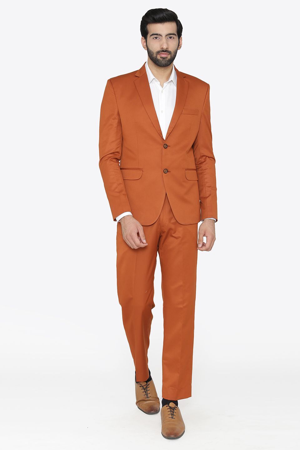 Polyester Cotton Orange Suit