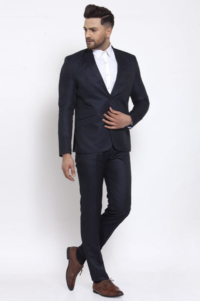 Wintage Men's Poly Blend and Evening 2 Pc Suit : Dark Blue