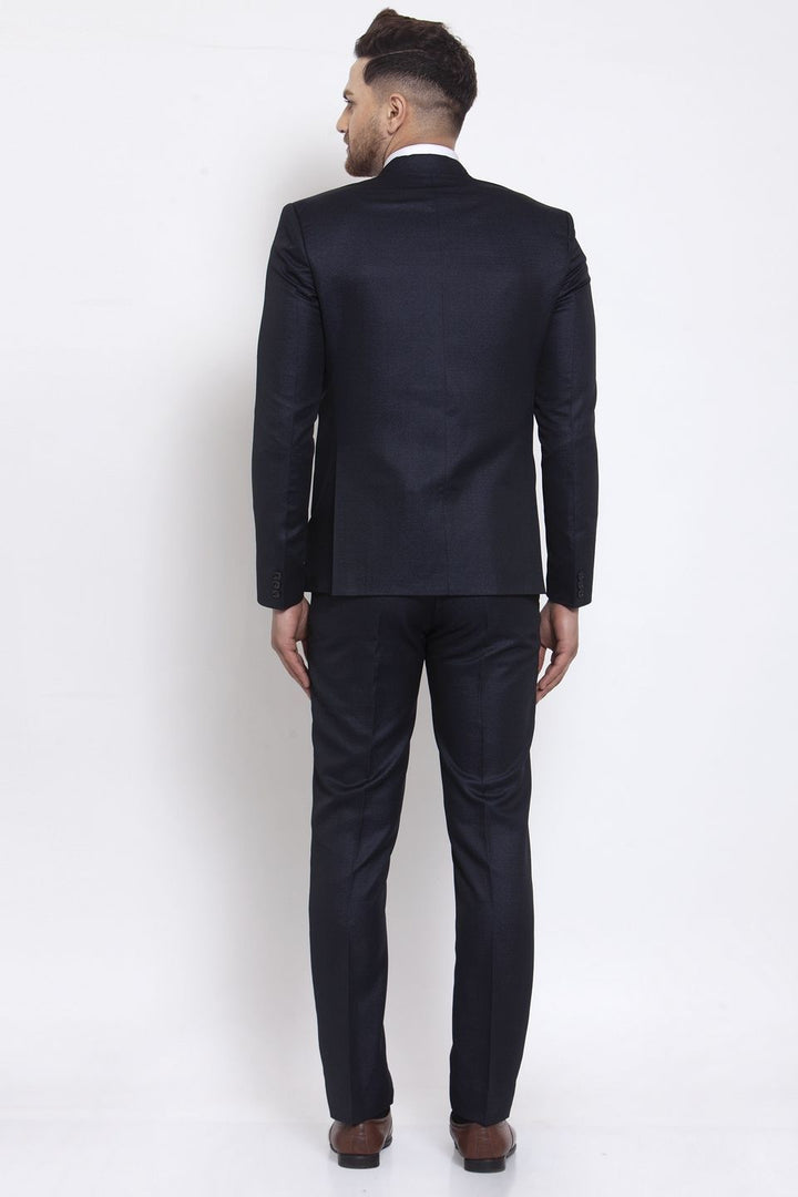 Wintage Men's Poly Blend and Evening 2 Pc Suit : Dark Blue