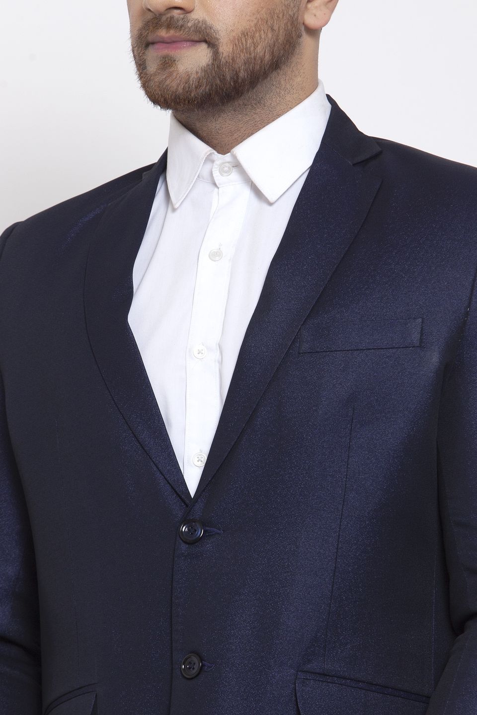 Wintage Men's Poly Blend and Evening 2 Pc Suit : Navy Blue