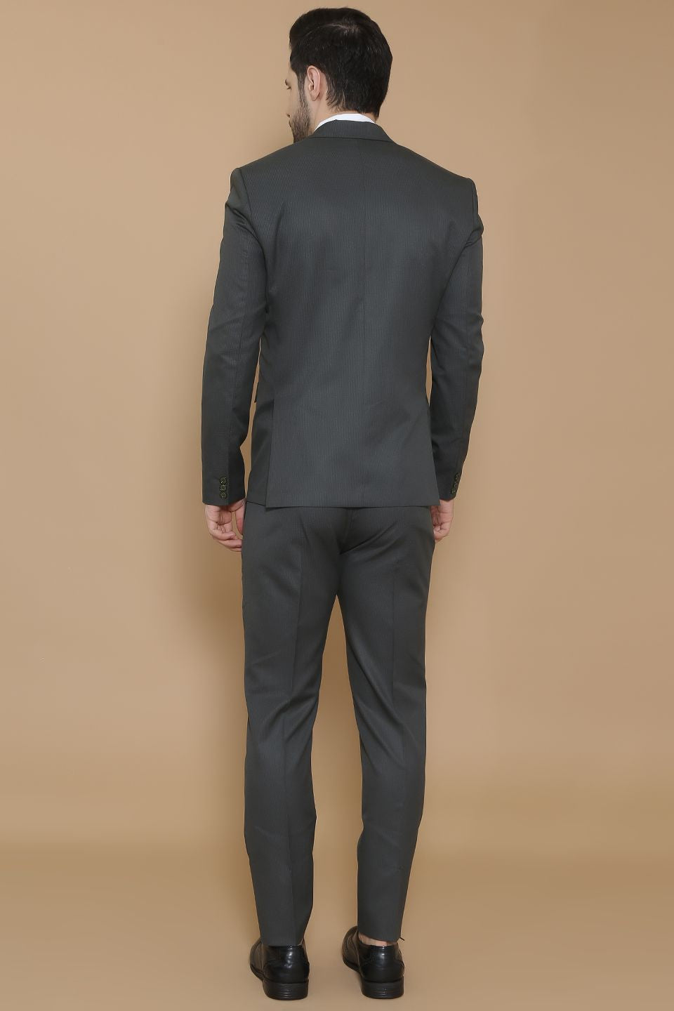 Poly Viscose Green Two Piece Suit