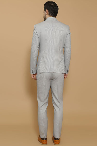 Poly Viscose Grey Two Piece Suit