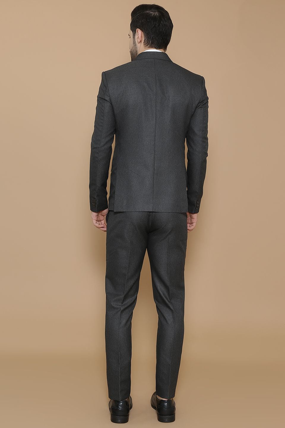 Poly Viscose Black Two Piece Suit