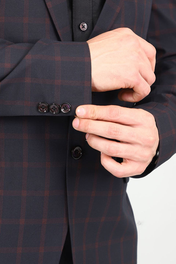 Poly Viscose Black Two Piece Suit