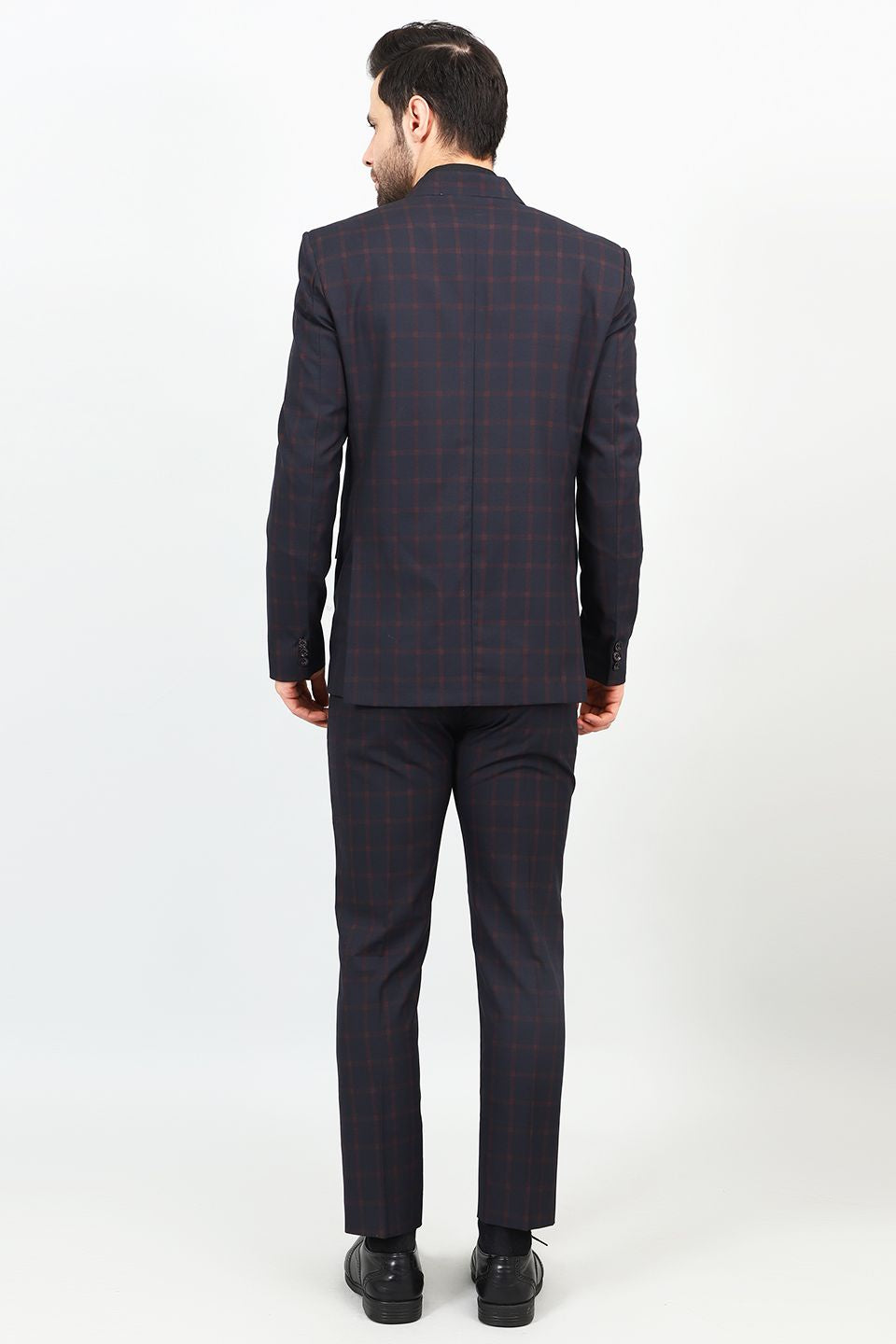 Poly Viscose Black Two Piece Suit