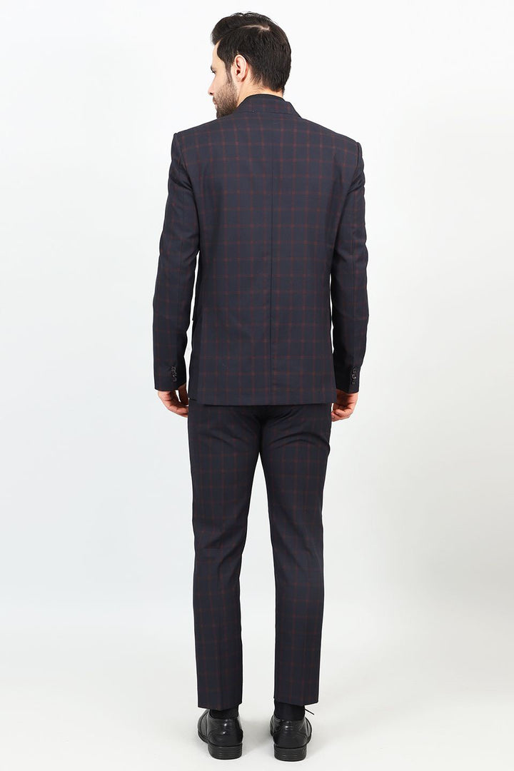Poly Viscose Black Two Piece Suit