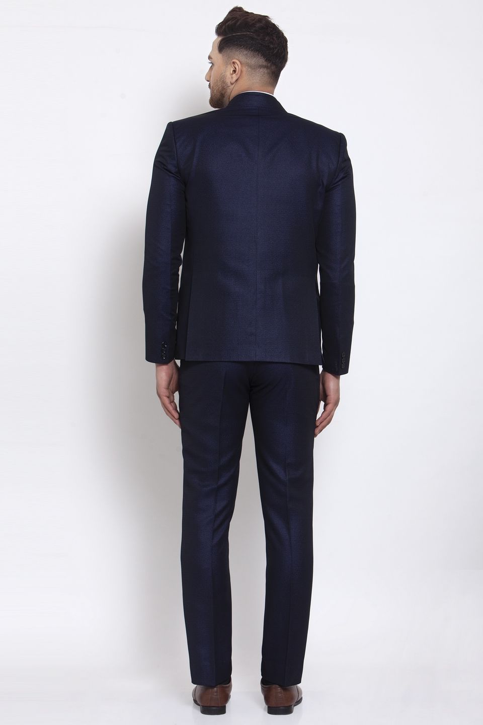 Wintage Men's Poly Blend and Evening 3 Pc Suit : Navy Blue