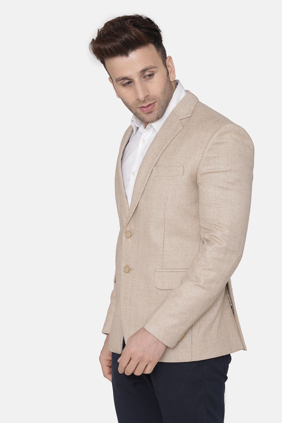 Tweed Beige Blazer