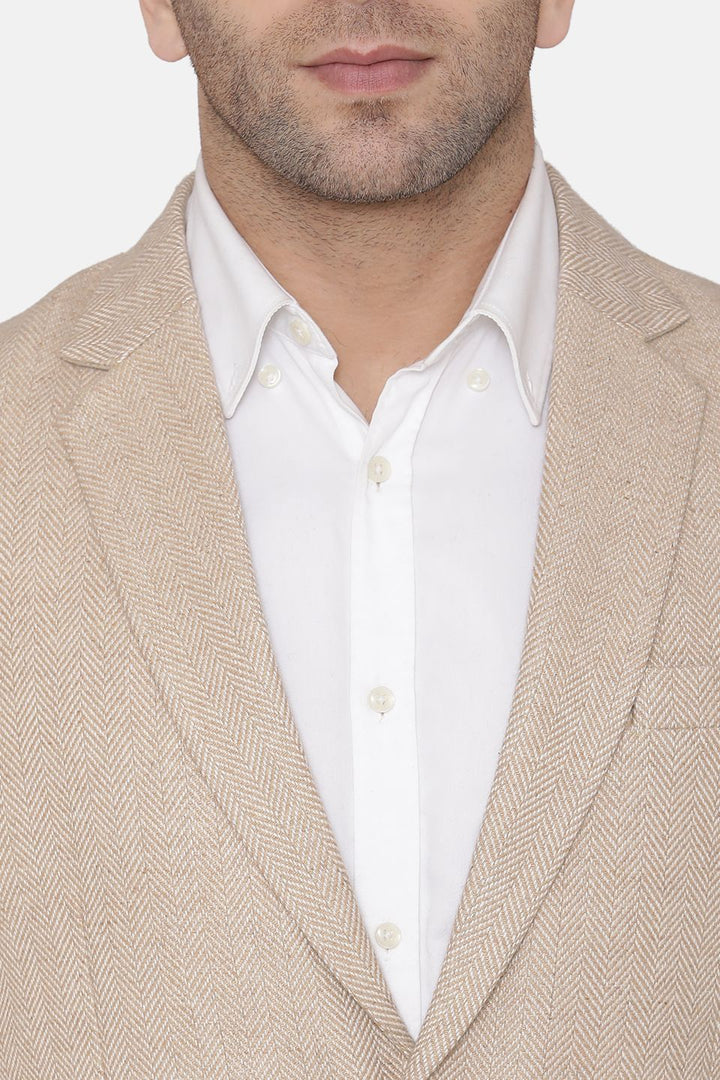 Tweed Beige Blazer