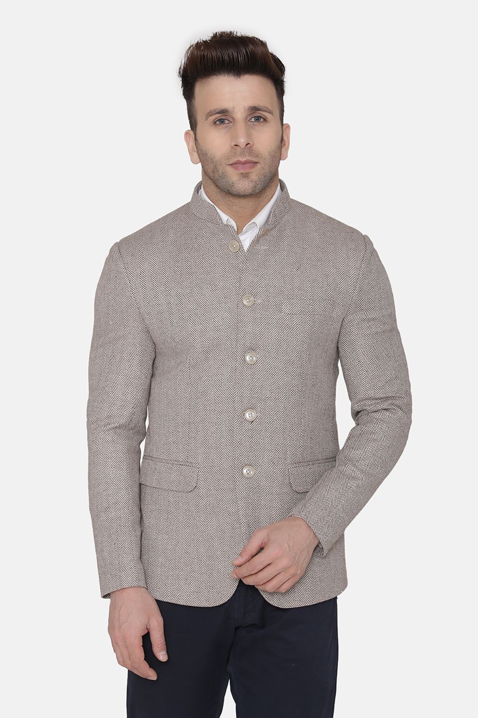 Tweed Beige Blazer