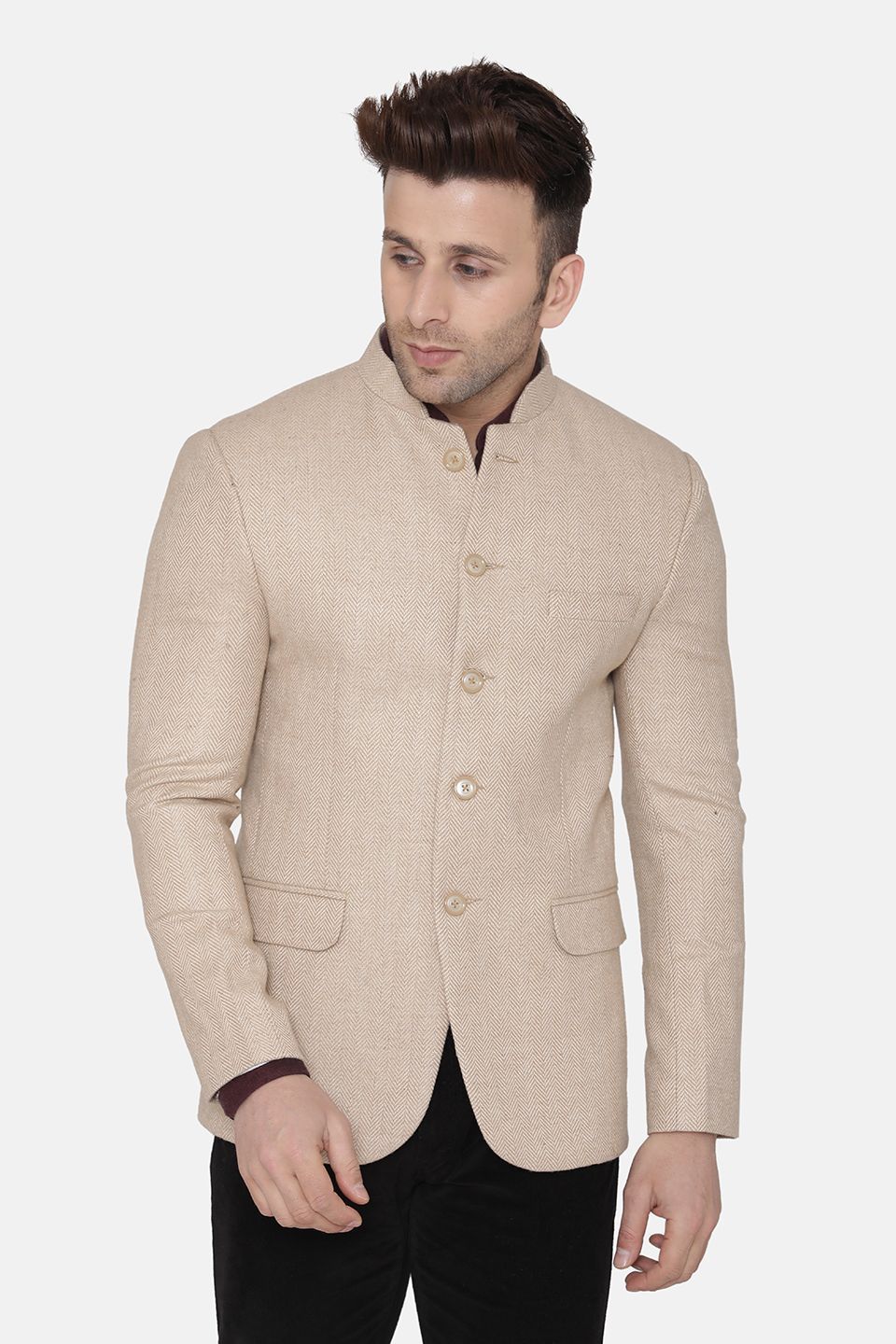 Tweed Beige Blazer