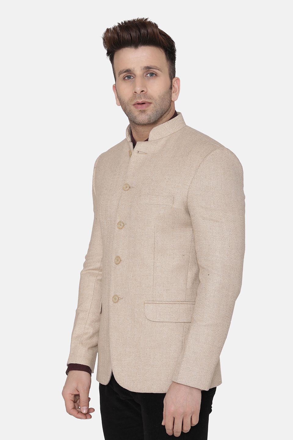 Tweed Beige Blazer