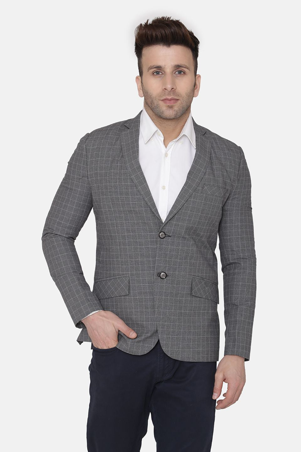 Cotton Grey Blazer