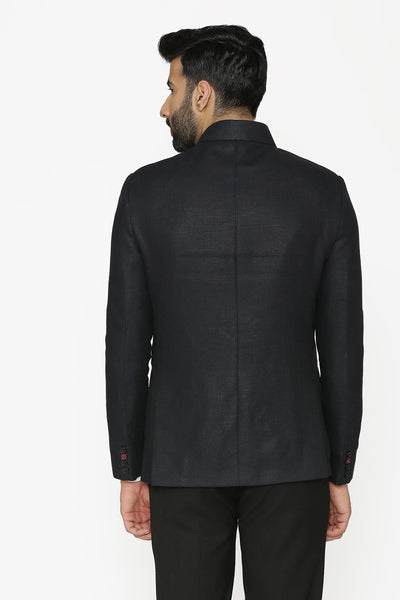 100% Linen Black Blazer Coat Jacket