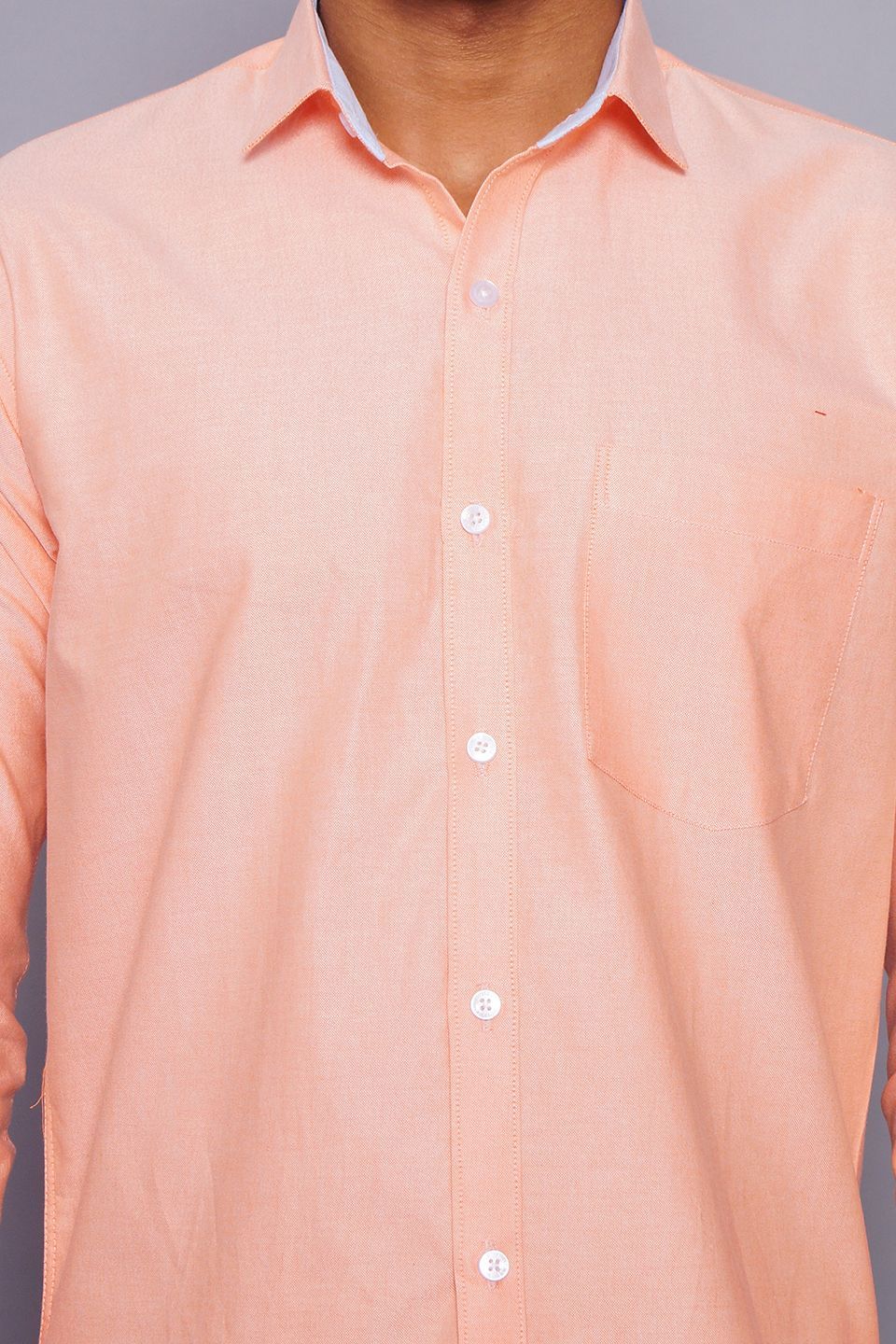 100% Premium Cotton Orange Shirt