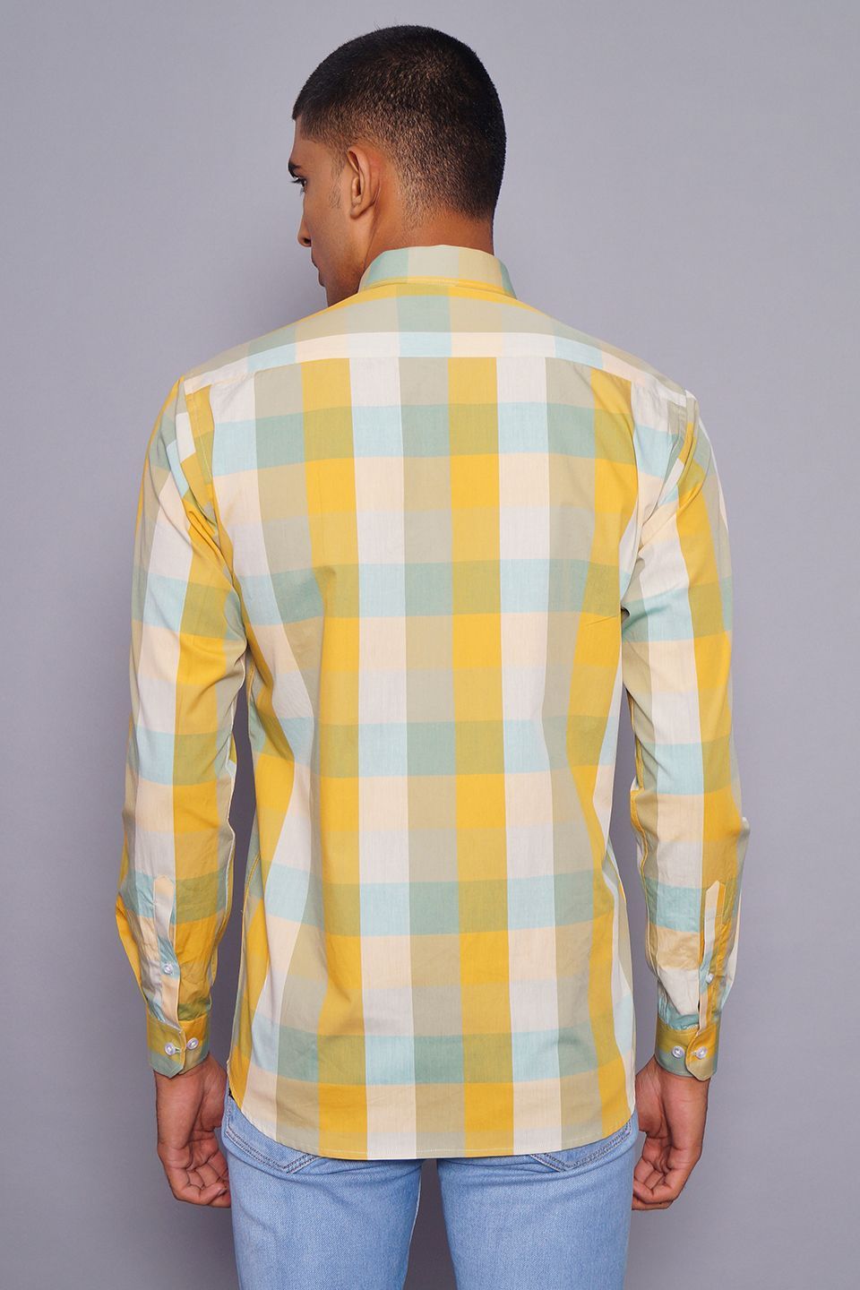 100% Premium Cotton Multicolored Check Shirt