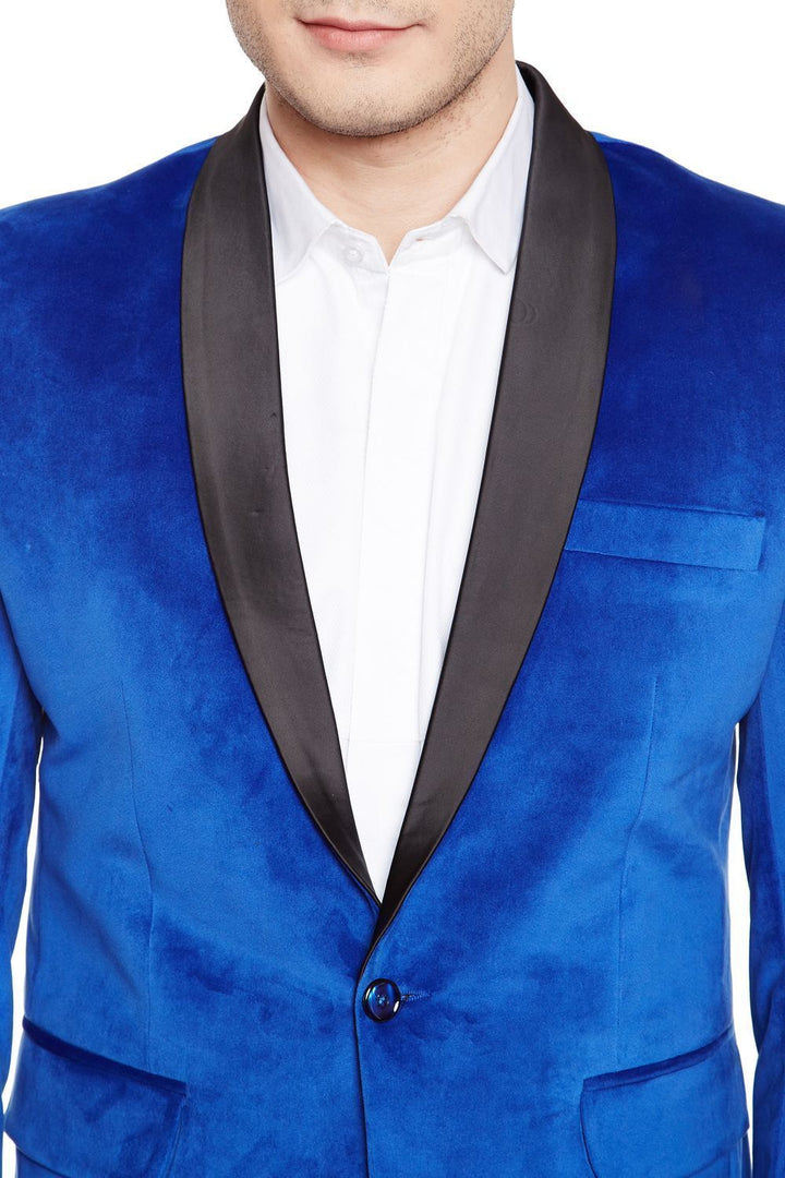 Dust Free Velvet Blue Tuxedo