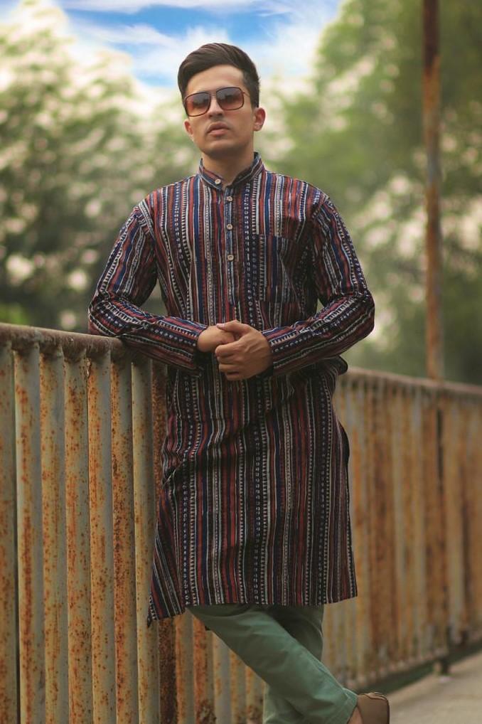 Jaipur 100%  Cotton multicolored Long Kurta