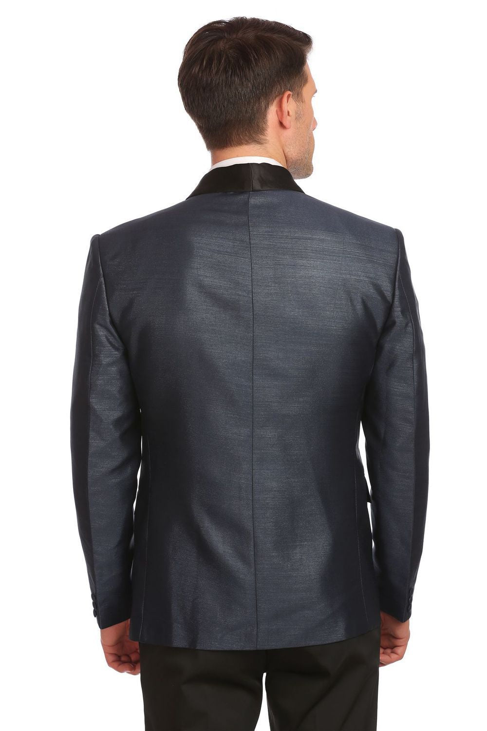 Poly-Satin Grey Blazer