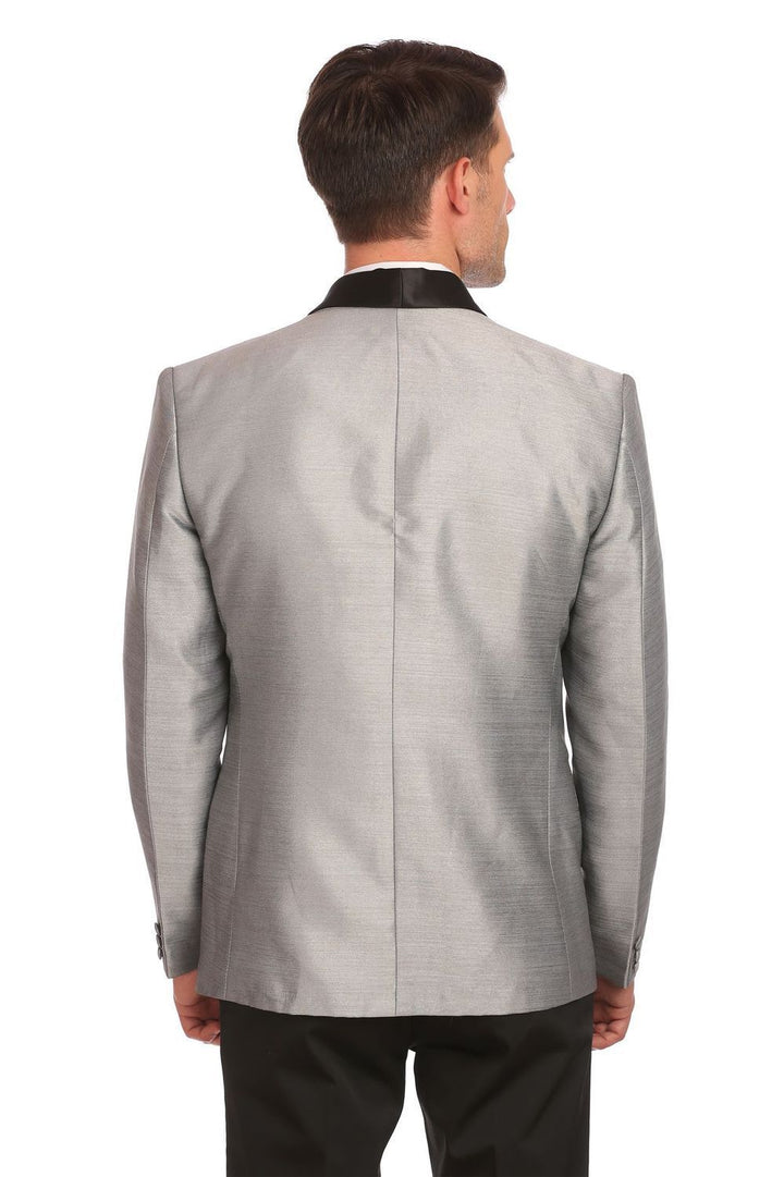 Poly-Satin Silver Blazer